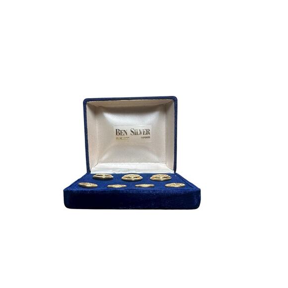 gold-plated Ben Silver blazer buttons Vassar College - Picture 2 of 2